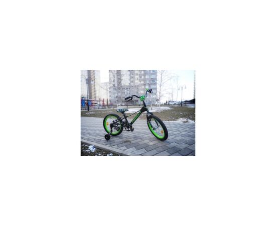 Велосипед Formula 20" Kid SLIM BH рама-10" AL 2026 чорний з зеленим (OPS-FRK-20-259), изображение 4