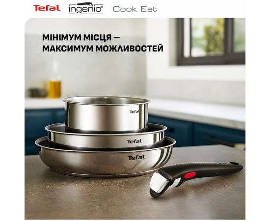 Набір посуду Tefal Ingenio Cook Eat, 4 предмети (L881S404), зображення 10