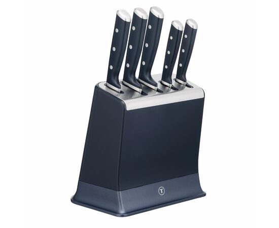 Набір ножів Tefal Ever Sharp Pro, 6 предметів, чорний (K297S644)