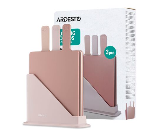Разделочная доска Ardesto Fresh, Набір 3шт, 24.1х33х7.9см, бежевий (AR1403BB), изображение 7