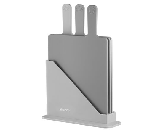 Дошка для нарізання Ardesto Fresh, Набір 3шт, 24.1х33х7.9см, сірий (AR1403GRB), зображення 2