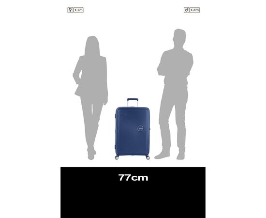 Чемодан American Tourister Soundbox 97/110 л темно-синя (32G*41003), изображение 10