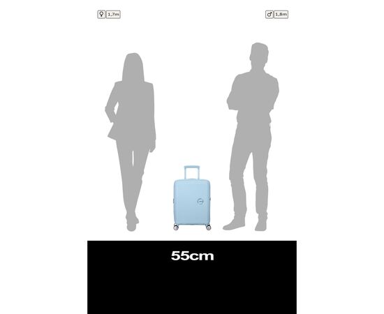 Валіза American Tourister Soundbox 35.5/41 л пастельно-блакитна (32G*22001), зображення 9