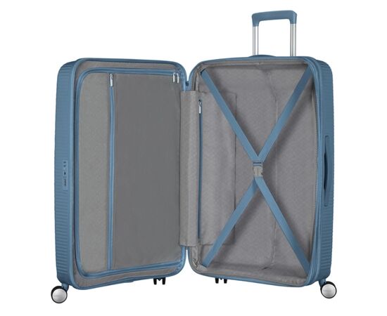 Валіза American Tourister Soundbox 71.5/81 л сіро-синя (32G*51002), зображення 7