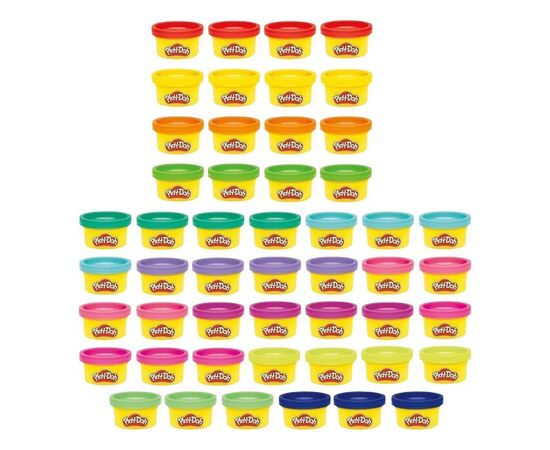 Набор для творчества Hasbro Play-Doh маса для ліплення Райдужні сюрпризи 50 баночок (G1761), изображение 2