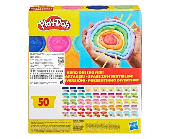 Набор для творчества Hasbro Play-Doh маса для ліплення Райдужні сюрпризи 50 баночок (G1761), изображение 3