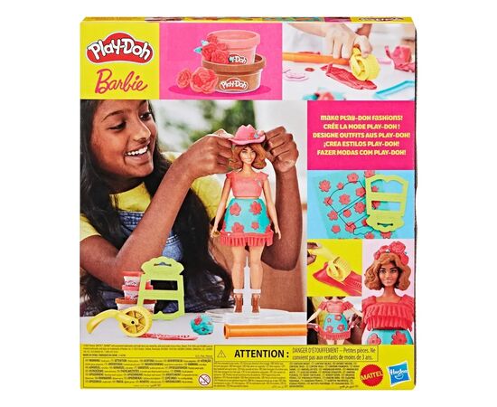 Набор для творчества Hasbro Play-Doh Barbie Квітковий візерунок та бахрома (G1360), изображение 5