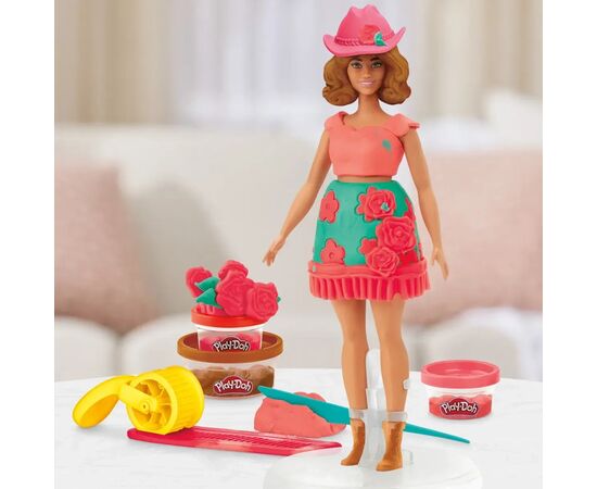 Набор для творчества Hasbro Play-Doh Barbie Квітковий візерунок та бахрома (G1360), изображение 6