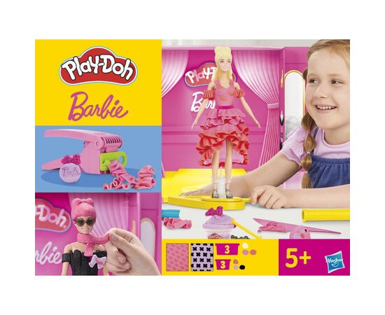 Набор для творчества Hasbro Play-Doh Barbie Показ Моди з масою для ліплення (G1356), изображение 12