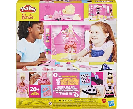 Набор для творчества Hasbro Play-Doh Barbie Показ Моди з масою для ліплення (G1356), изображение 3