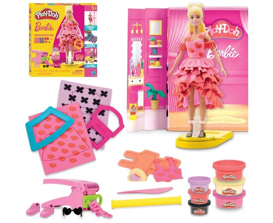 Набор для творчества Hasbro Play-Doh Barbie Показ Моди з масою для ліплення (G1356)