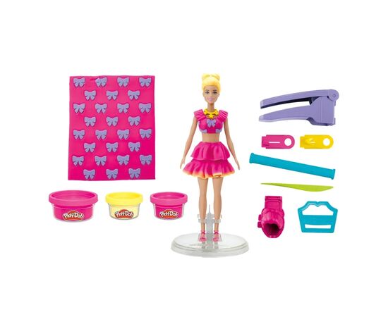 Набор для творчества Hasbro Play-Doh Barbie Рюші та банти. з масою для ліплення (G1361), изображение 2