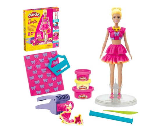 Набор для творчества Hasbro Play-Doh Barbie Рюші та банти. з масою для ліплення (G1361)