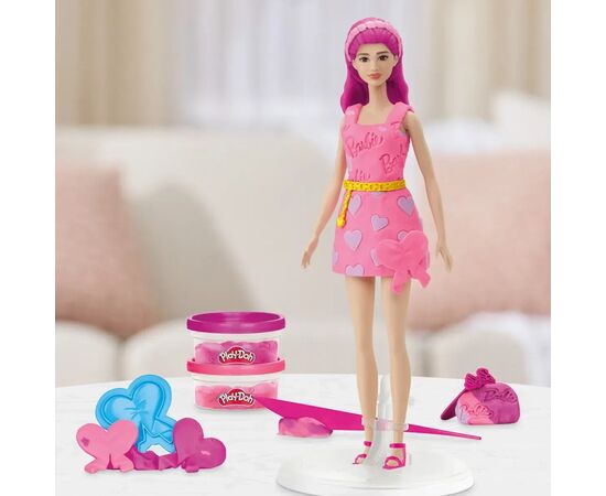 Набір для творчості Hasbro Play-Doh Barbie Серця та волосся з масою для ліплення (G1357), зображення 9