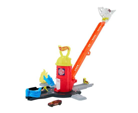Автотрек Hot Wheels City Пожарно-спасательная суперстанция (JHL95)
