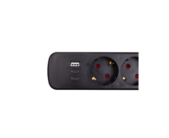 Мережевий фільтр живлення PowerPlant 5м, 6 розеток, USB (YS-N6086/5c) (EX610679), зображення 4