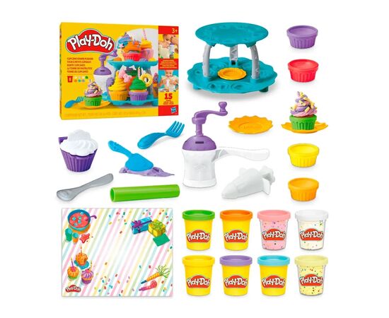 Набор для творчества Hasbro Play-Doh Вежа капкейків з масою для ліплення (G0529), изображение 2