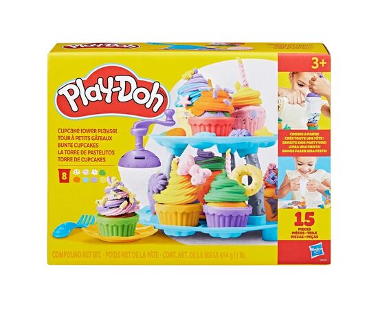 Набор для творчества Hasbro Play-Doh Вежа капкейків з масою для ліплення (G0529), изображение 4