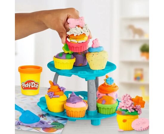 Набор для творчества Hasbro Play-Doh Вежа капкейків з масою для ліплення (G0529), изображение 6