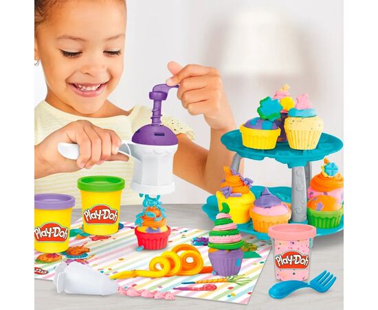 Набор для творчества Hasbro Play-Doh Вежа капкейків з масою для ліплення (G0529), изображение 8