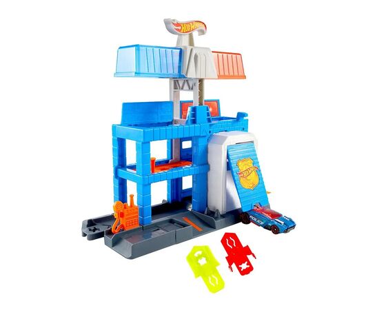 Автотрек Hot Wheels City Полицейская башня в городе (JHL74), изображение 2