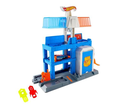 Автотрек Hot Wheels City Полицейская башня в городе (JHL74), изображение 3