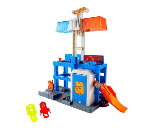 Автотрек Hot Wheels City Полицейская башня в городе (JHL74), изображение 4