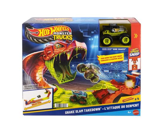 Автотрек Hot Wheels Monster Trucks Атака змеи (JJN44), изображение 4
