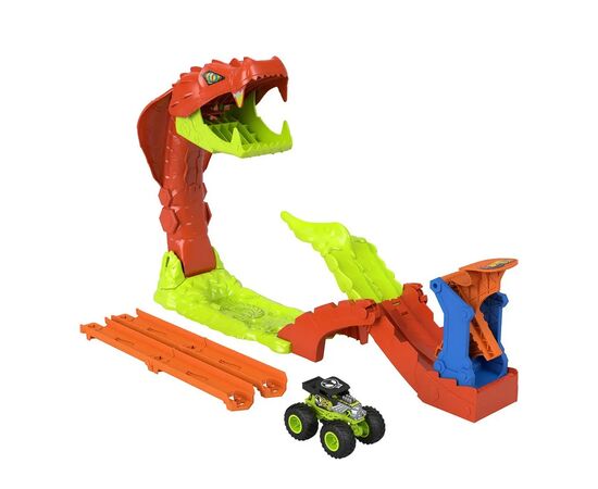 Автотрек Hot Wheels Monster Trucks Атака змеи (JJN44)