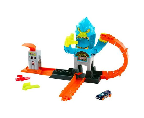 Автотрек Hot Wheels City Атака лютой гориллы (JHL92)