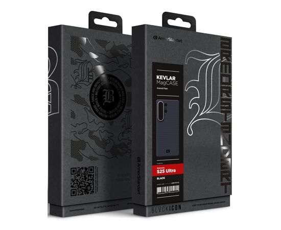 Чохол до мобільного телефона Armorstandart BlackIcon Aramid Plain MagCase Samsung S25 Ultra Black (ARM90163), зображення 2