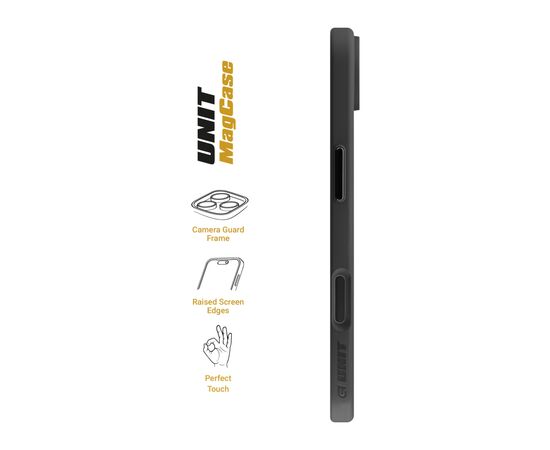 Чохол до мобільного телефона Armorstandart Unit MagCase Apple iPhone 17 Air Black + Orange Button Set (ARM90582), зображення 3
