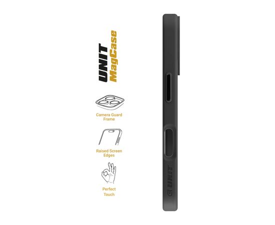 Чохол до мобільного телефона Armorstandart Unit MagCase Apple iPhone 17 Black + Orange Button Set (ARM90579), зображення 3