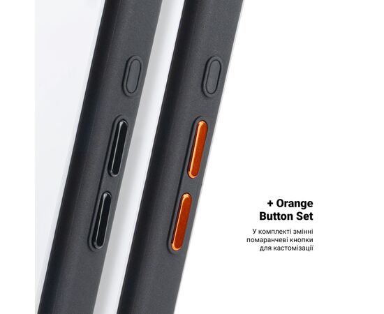 Чохол до мобільного телефона Armorstandart Unit MagCase Apple iPhone 17 Black + Orange Button Set (ARM90579), зображення 5