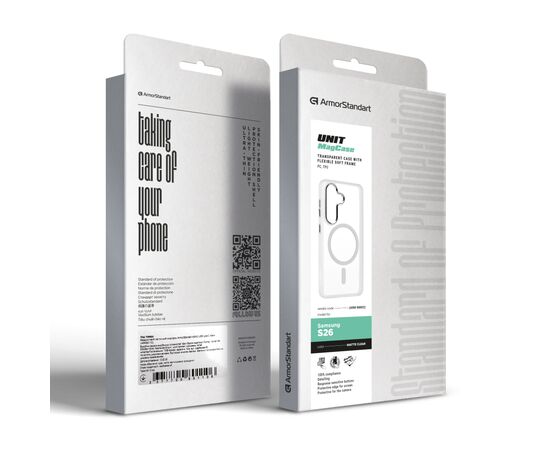 Чохол до мобільного телефона Armorstandart Unit MagCase Samsung S26 5G Clear Silver (ARM88802), зображення 6