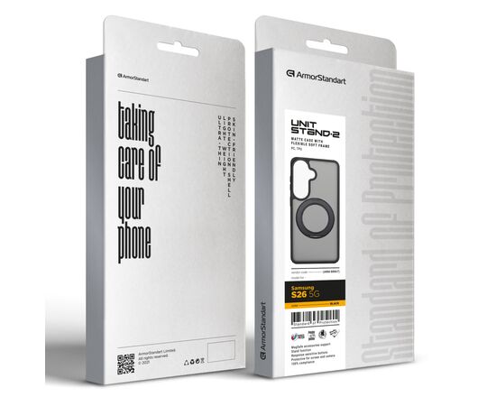 Чохол до мобільного телефона Armorstandart Unit Stand2 Samsung S26 5G Black (ARM88867), зображення 6