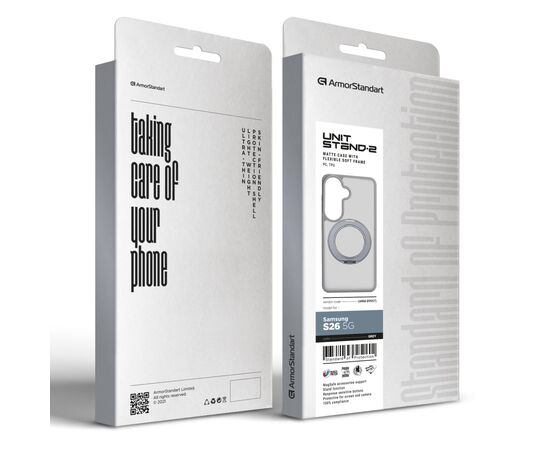 Чохол до мобільного телефона Armorstandart Unit Stand2 Samsung S26 5G Grey (ARM89957), зображення 6