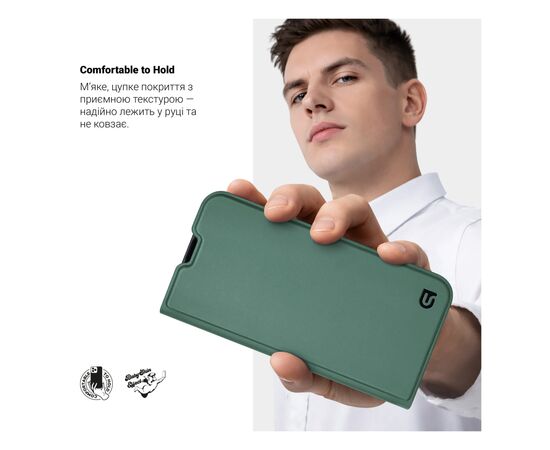 Чохол до мобільного телефона Armorstandart OneFold Case Xiaomi Redmi Note 15 5G / Poco M8 5G Green (ARM89984), зображення 5