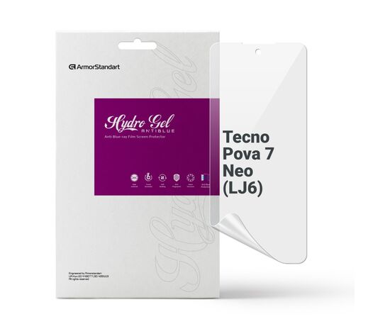 Пленка защитная Armorstandart hydrogel Anti-Blue Tecno Pova 7 Neo (LJ6) (ARM87323)