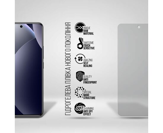 Пленка защитная Armorstandart hydrogel Anti-spy Xiaomi Redmi Note 15 Pro 4G (ARM89649), изображение 2
