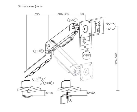 Кронштейн ITech LDT115-C012E, изображение 12