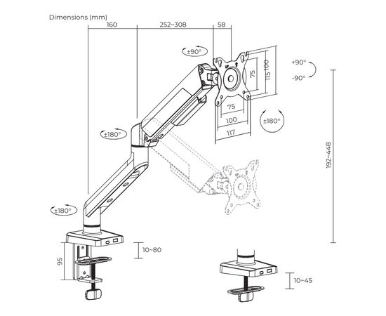 Кронштейн ITech LDT117-C012E, изображение 6