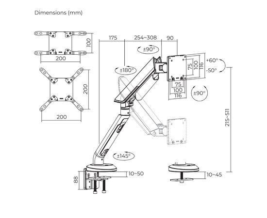 Кронштейн ITech LDT96-C012, изображение 11