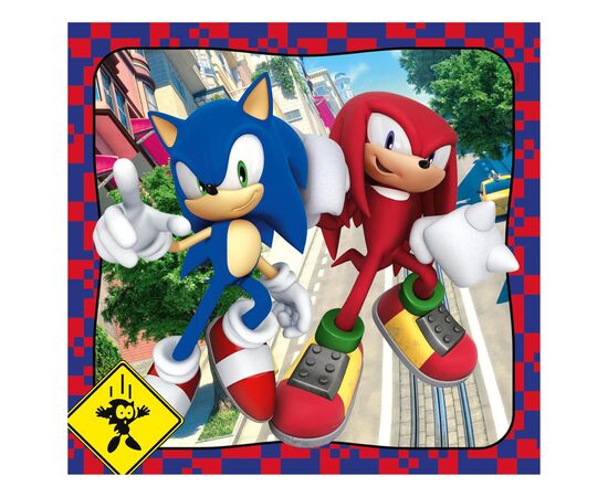 Пазл Clementoni Sonic 3 шт по 48 элементов (25320), изображение 3