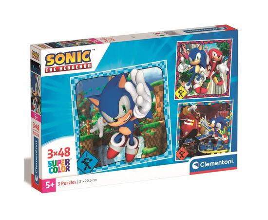 Пазл Clementoni Sonic 3 шт по 48 элементов (25320)