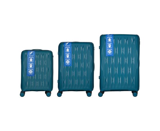 Набор чемоданов 2E M7979 (L+M+S) блакитний (2E-PP-M7979-SET3-LB), изображение 3