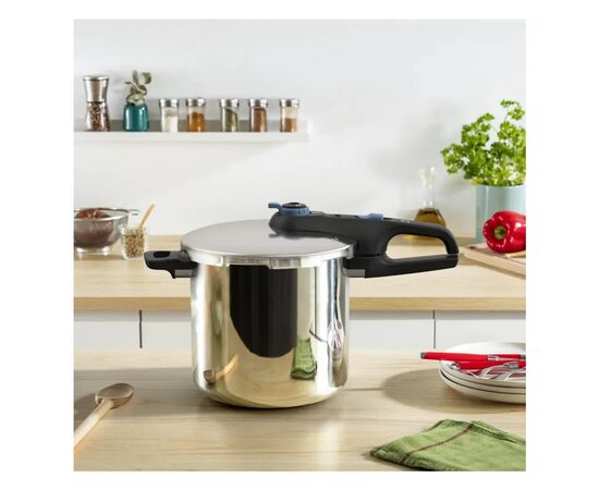 Кастрюля Tefal Secure Trendy Скороварка з паровим кошиком 8л (P2584401), изображение 12