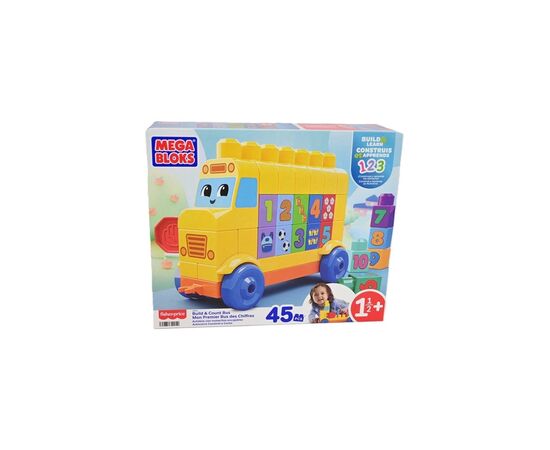 Конструктор Mega Bloks Автобус с цифрами 45 деталей (JKG34)