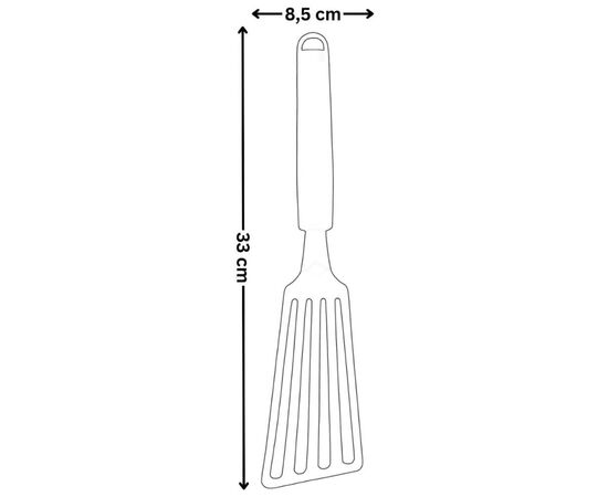 Лопатка кухонна KitchenAid Classic з прорізами 31,8 см чорний (KCG024OHOBE), зображення 4