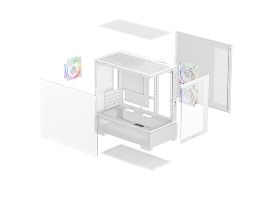 Корпус для ПК Deepcool CG380 3F White (R-CG380-WHAGM3-G), зображення 10